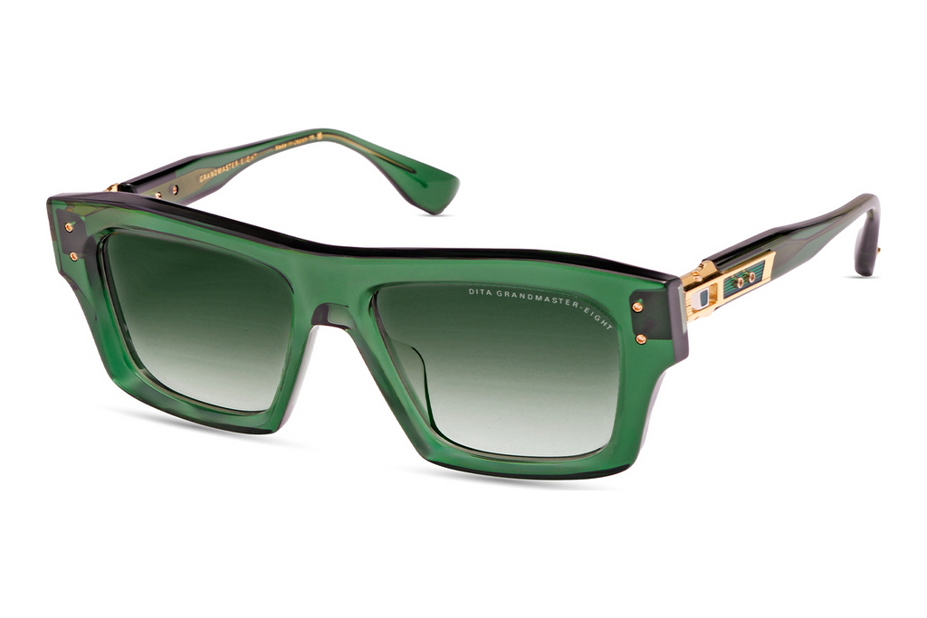 DITA   DTS-458 02A CADIUM GREEN GRADIENTCRYSTAL PINE - YELLOW GOLD