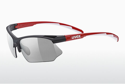 太阳镜 UVEX SPORTS sportstyle 802 V black red white